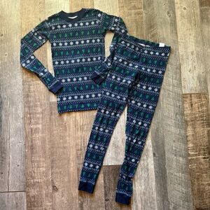 Moon and back hanna andersson organic holiday pajamas unisex kids size 14
